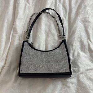 Elegant Black and Silver Women's Bag